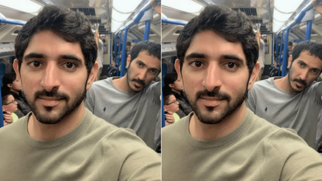 Dubai’s Crown Prince Sheikh Hamdan goes unnoticed while travelling on London Underground