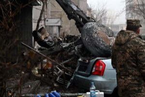 Ukraine interior minister, 3 children among 18 killed in Kyiv helicopter crash